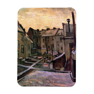 Vincent Van Gogh - Rückgrat alter Häuser Magnet