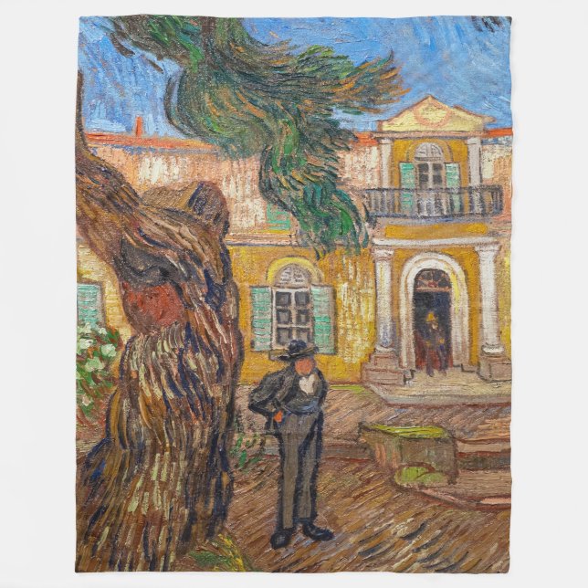 Vincent Van Gogh - Saint-Paul Asylum in Saint-Remy Fleecedecke (Vorderseite)
