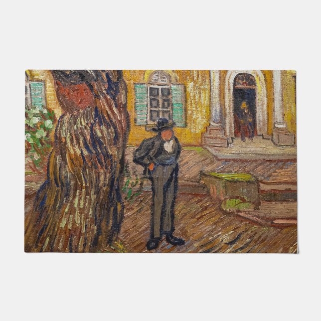 Vincent Van Gogh - Saint-Paul Asylum in Saint-Remy Fußmatte (Vorderseite)