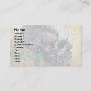 Vincent Van Gogh - Schädel im Profil - Kunstwerk Visitenkarte
