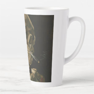 Vincent Van Gogh - Schädel mit brennender Zigaret Milchtasse
