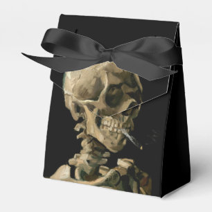 Vincent van Gogh - Schädel mit brennender Zigarett Geschenkschachtel