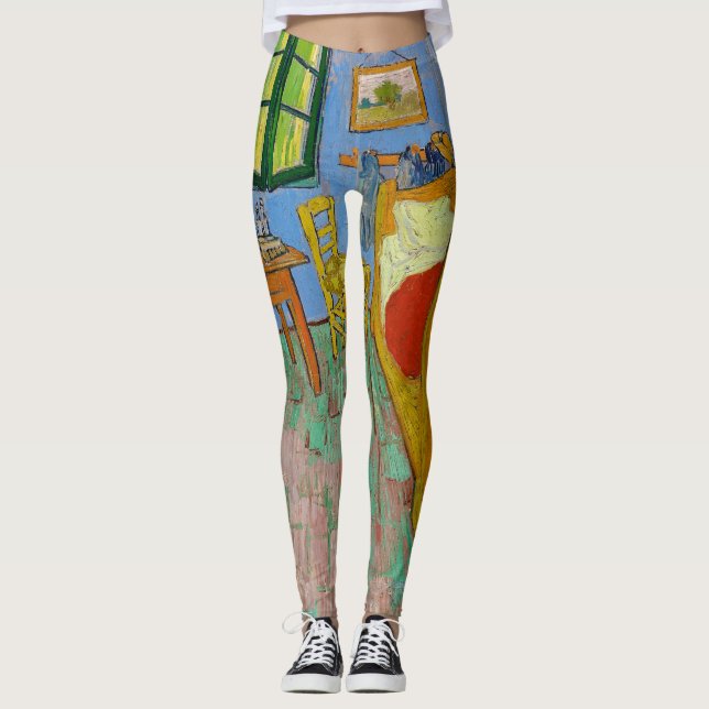 Vincent Van Gogh. Schlafzimmer. Impressionismus Vi Leggings (Vorderseite)