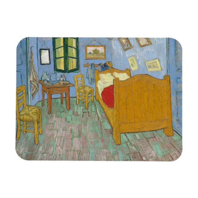 Vincent Van Gogh, Schlafzimmer in Arles, 2. Versio Magnet (Horizontal)