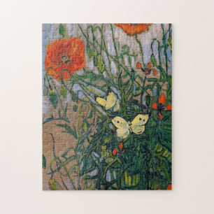 Vincent van Gogh - Schmetterlinge und Mohn