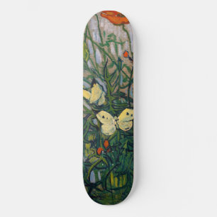Vincent van Gogh - Schmetterlinge und Mohn Skateboard