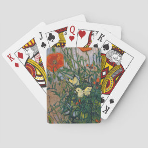 Vincent van Gogh - Schmetterlinge und Mohn Spielkarten
