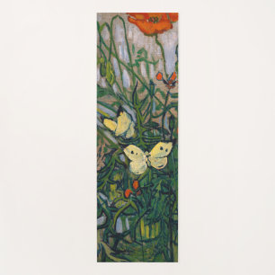 Vincent van Gogh - Schmetterlinge und Mohn Yogamatte