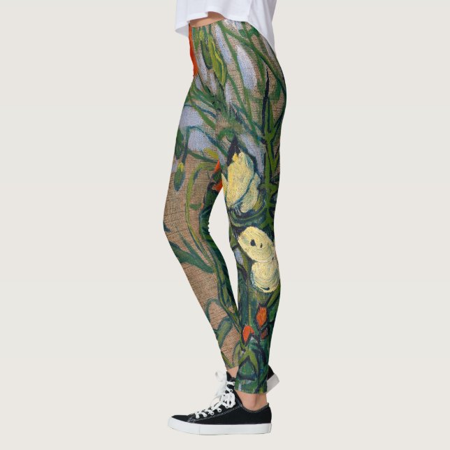 Vincent van Gogh - Schmetterlinge und Pfoten Leggings (Links)