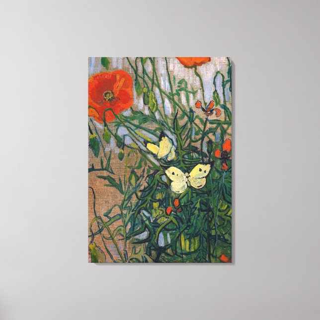 Vincent van Gogh - Schmetterlinge und Pfoten Leinwanddruck (Vorderseite)