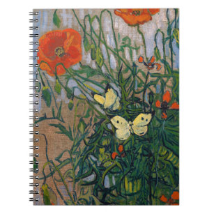 Vincent van Gogh - Schmetterlinge und Pfoten Notizblock
