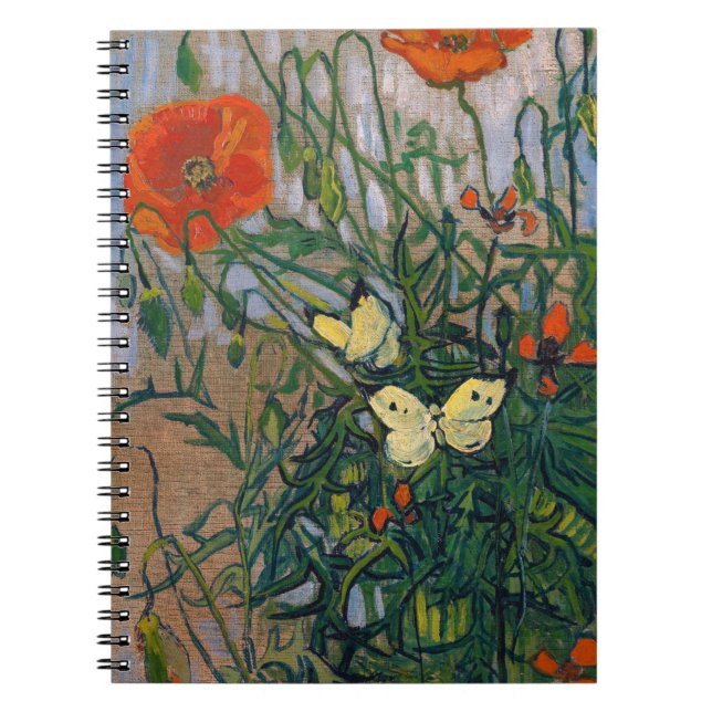 Vincent van Gogh - Schmetterlinge und Pfoten Notizblock (Vorderseite)