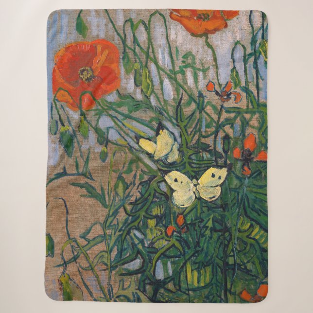 Vincent van Gogh - Schmetterlinge und Pfoten Sherpadecke (Vorderseite)