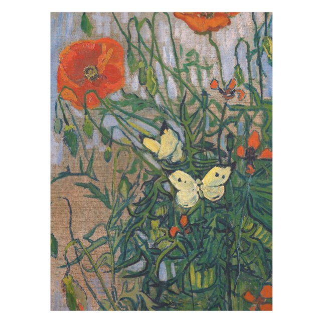 Vincent van Gogh - Schmetterlinge und Pfoten Tischdecke (Vorderseite)