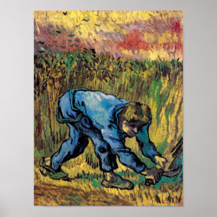 Vincent Van Gogh - Schnitter mit Sichel - Kunstwer Poster