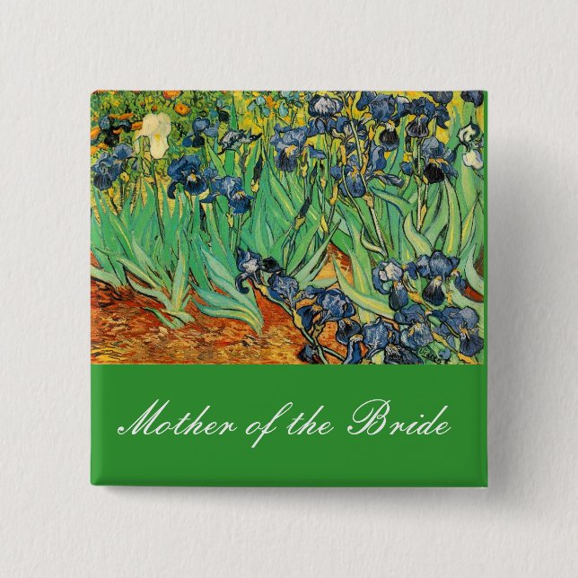 Vincent van Gogh,Schwertlilien Button (Vorderseite)