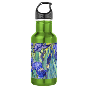 Vincent Van Gogh Schwertlilien Florale Vintage-Fin Edelstahlflasche