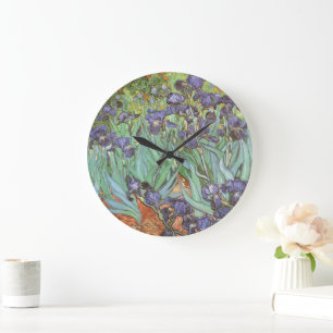 Vincent van Gogh - Schwertlilien Große Wanduhr