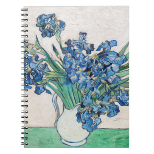 Vincent Van Gogh Schwertlilien. Impressionismus fl Notizblock