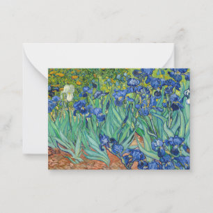 Vincent Van Gogh - Schwertlilien Mitteilungskarte