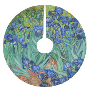 Vincent Van Gogh - Schwertlilien Polyester Weihnachtsbaumdecke