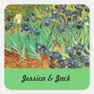 Vincent van Gogh,Schwertlilien Quadratischer Aufkleber