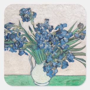 Vincent van Gogh - Schwertlilien Quadratischer Aufkleber