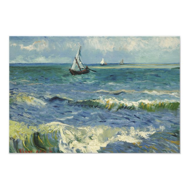 Vincent van Gogh - Seascape bei Les Saintes Fotodruck (Vorne)