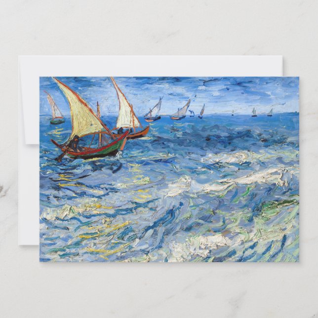 Vincent van Gogh - Seascape bei Saintes-Maries Einladung (Vorderseite)