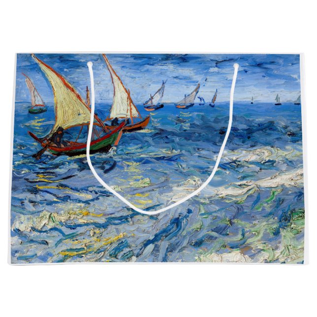 Vincent van Gogh - Seascape bei Saintes-Maries Große Geschenktüte (Vorderseite)
