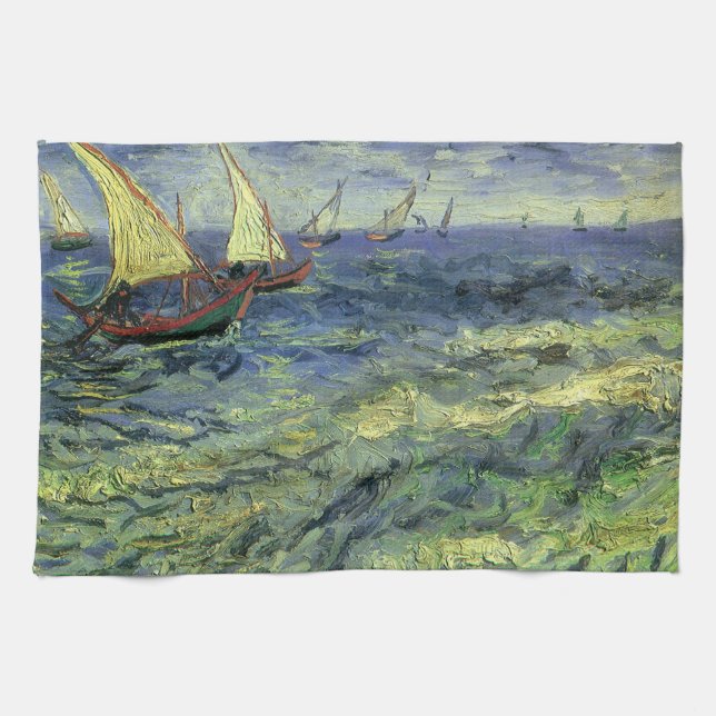 Vincent van Gogh - Seascape bei Saintes Maries Handtuch (Horizontal)