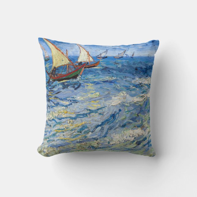 Vincent van Gogh - Seascape bei Saintes-Maries Kissen (Vorderseite)