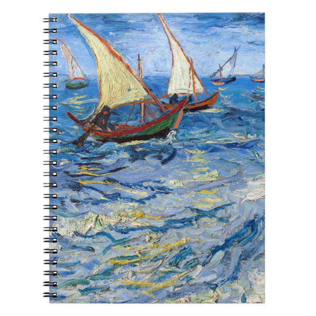 Vincent van Gogh - Seascape bei Saintes-Maries Notizblock (Vorderseite)