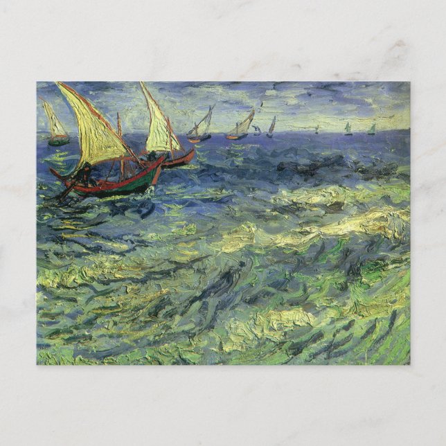 Vincent van Gogh - Seascape bei Saintes Maries Postkarte (Vorderseite)