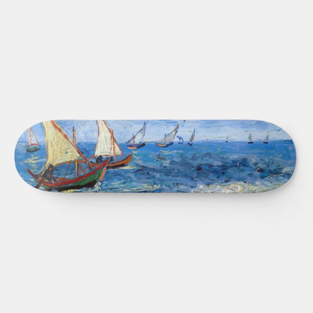 Vincent van Gogh - Seascape bei Saintes-Maries Skateboard (Horizontal)