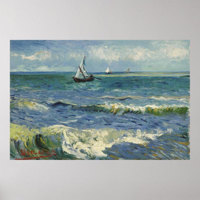 Vincent Van Gogh "Seascape"/ Poster (Vorne)