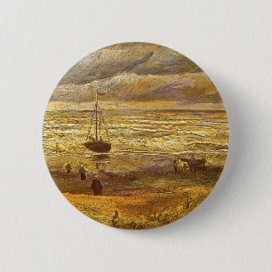 Vincent van Gogh - See in Scheveningen Button