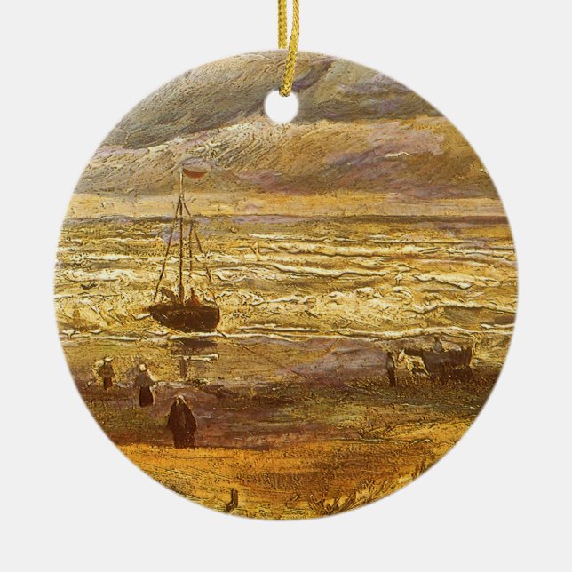Vincent van Gogh - See in Scheveningen Keramikornament (Vorne)
