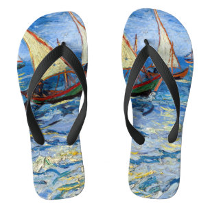Vincent van Gogh - Seelandschaft bei Saintes-Marie Flip Flops