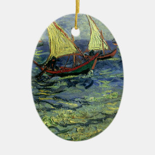 Vincent van Gogh - Seelandschaft bei Saintes Marie Keramikornament