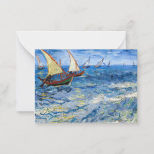 Vincent van Gogh - Seelandschaft bei Saintes-Marie Mitteilungskarte