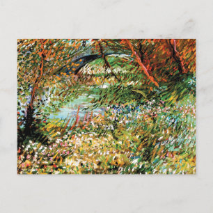 Vincent Van Gogh - Seine-Banken im Frühjahr Postkarte