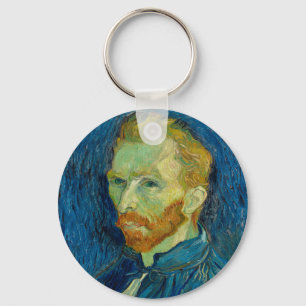 Vincent Van Gogh selbst Portrait mit Palette Art Schlüsselanhänger