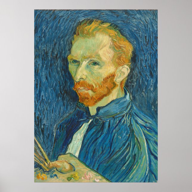 Vincent van Gogh | Selbstportrait, 1889 Poster (Vorne)