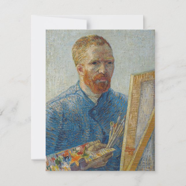 Vincent Van Gogh - Selbstportrait als Maler Dankeskarte (Vorderseite)