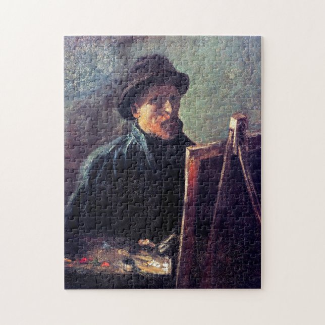 Vincent Van Gogh - Selbstportrait Dunkler Filzhut (Vertikal)