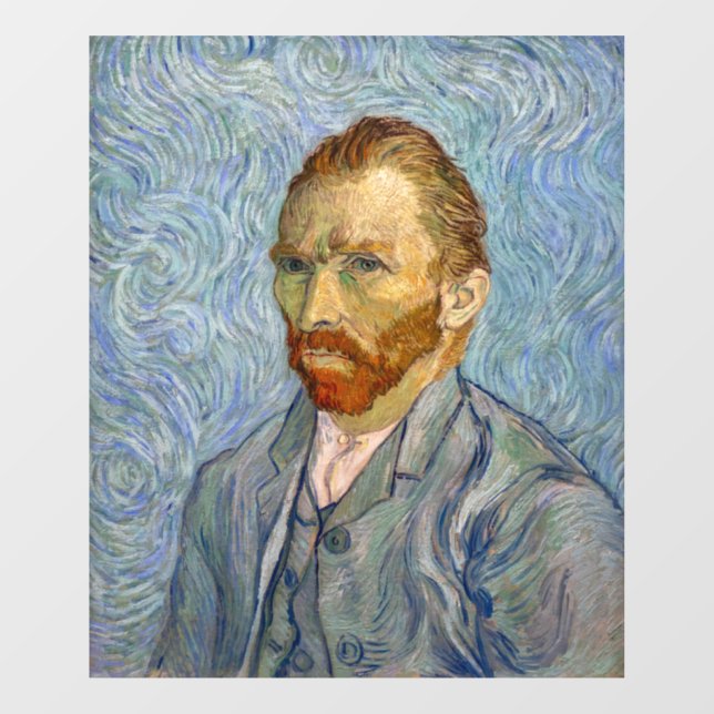 Vincent Van Gogh - Selbstportrait Fensteraufkleber (Blatt)