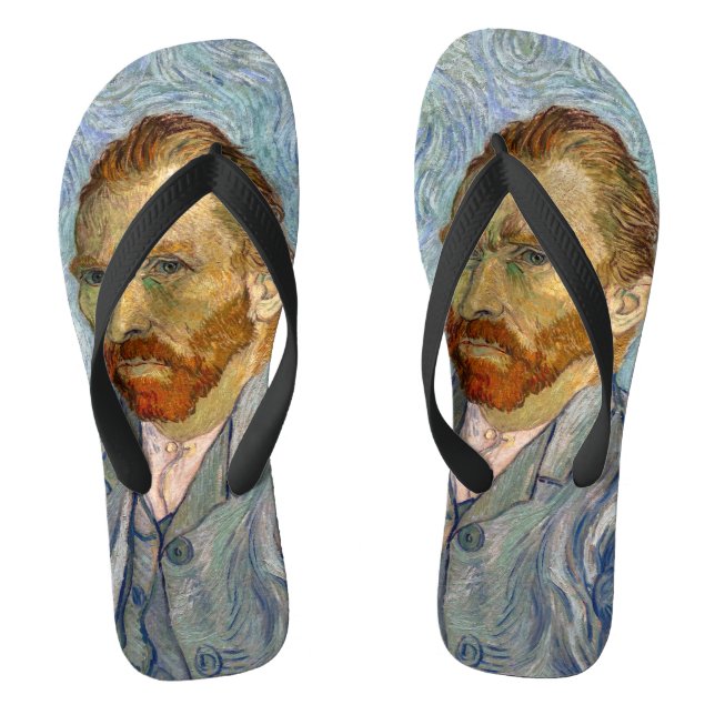 Vincent Van Gogh - Selbstportrait Flip Flops (Fußbett)