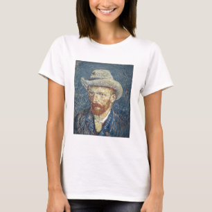 Vincent van Gogh Selbstportrait mit Filzhut T-Shirt