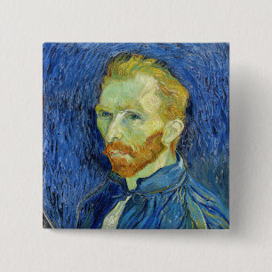 Vincent van Gogh - Selbstportrait mit Palette Button